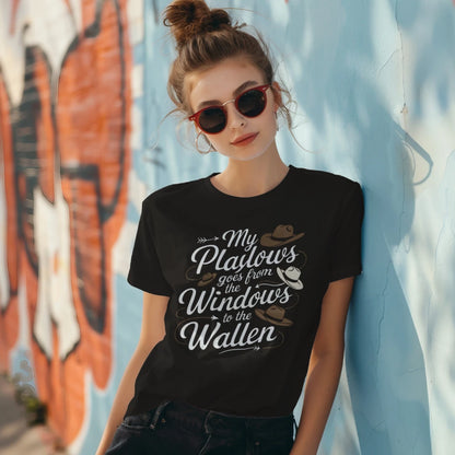 Window to Wallen Crop Top - Black